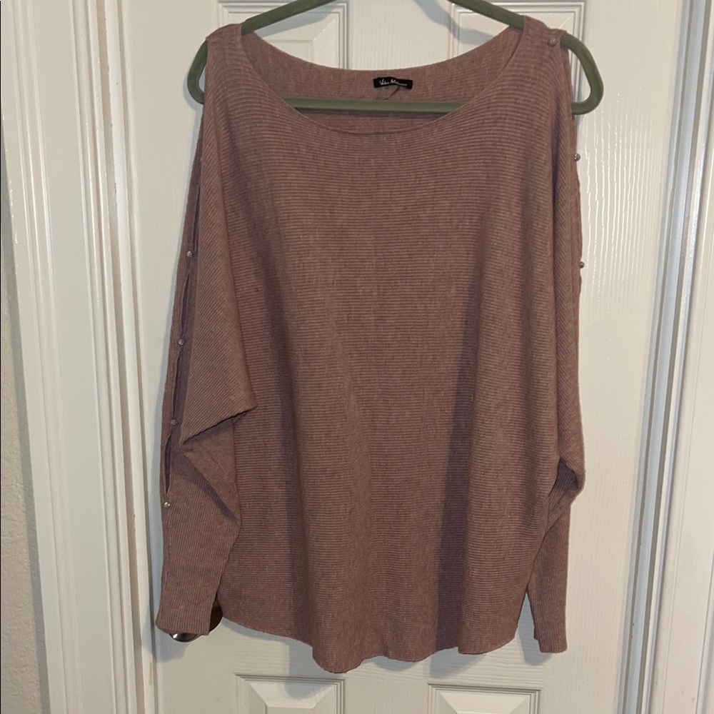 Vila  Milano Women's Dusty Pink Crew Neck Sweater size xl